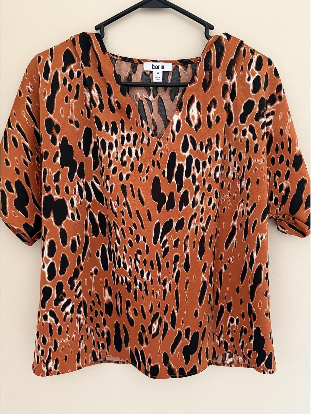 BarIII Macy’s M silky-feel blouse, like new